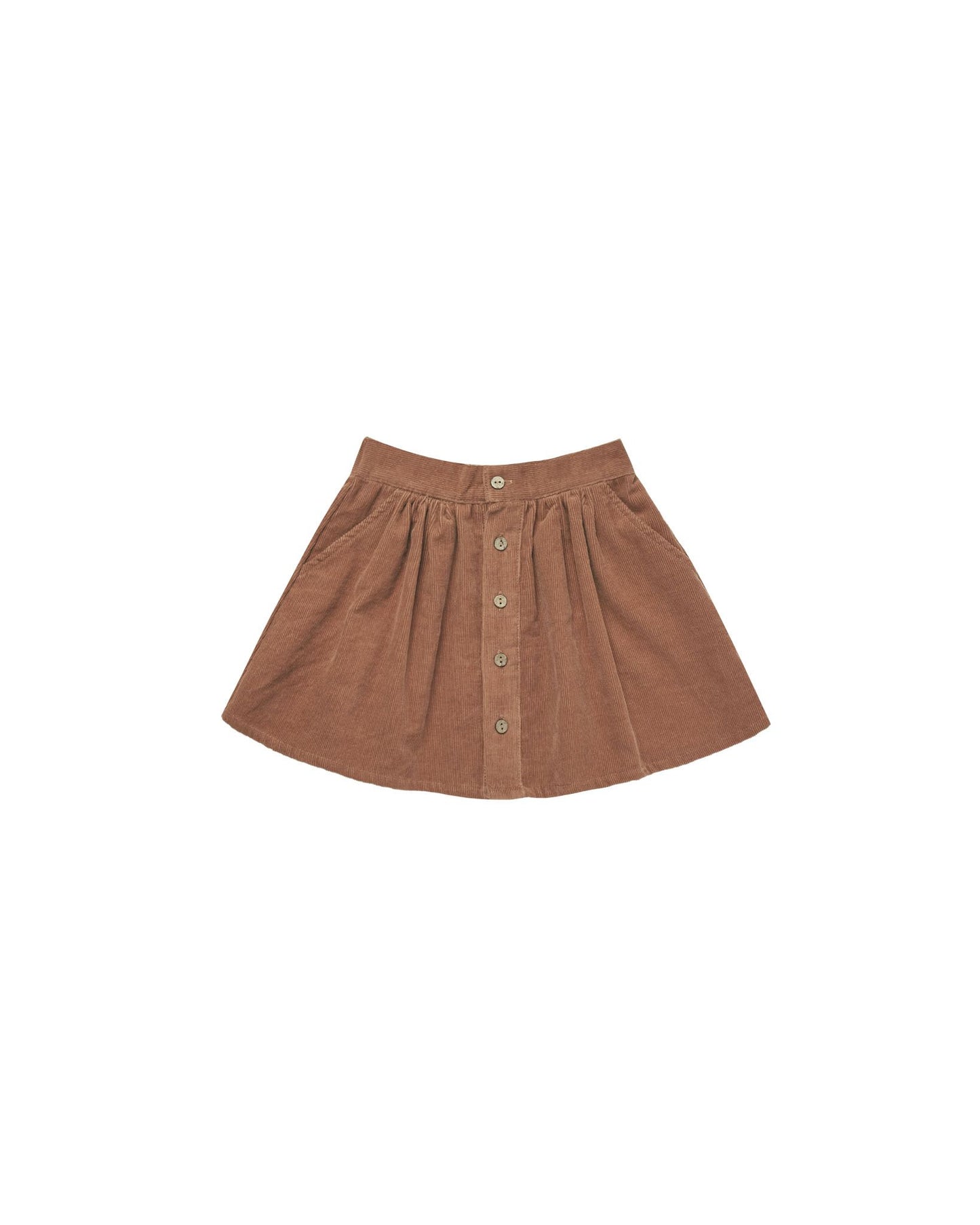 Button Front Mini Skirt