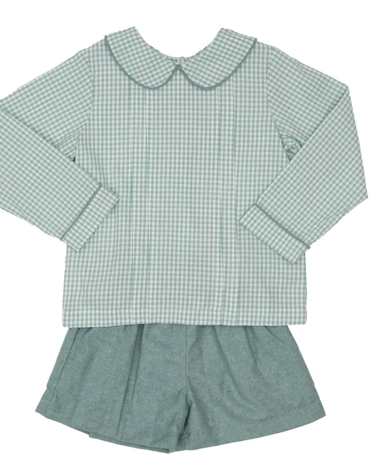 Tyler Teal Briar Check Short Set