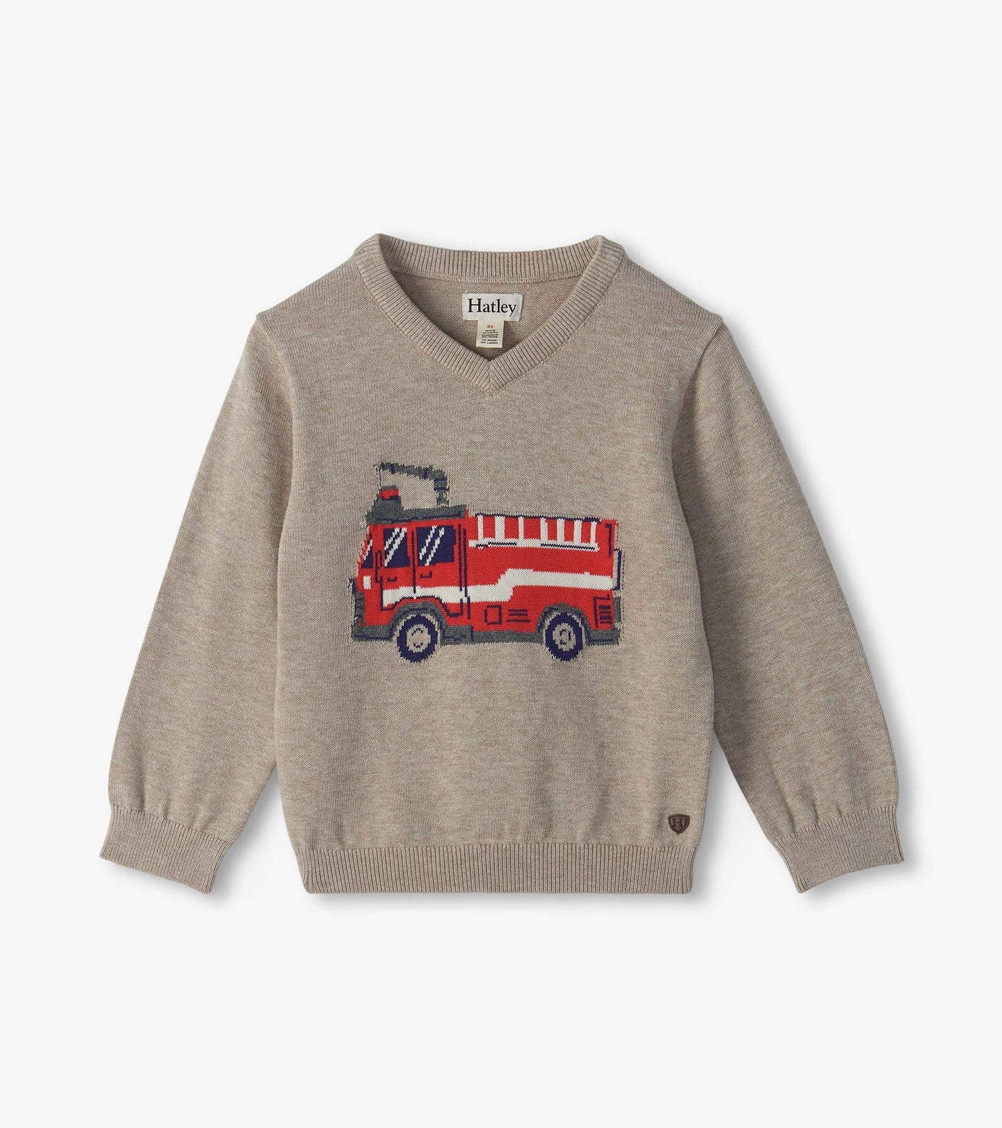 Firetruck V-Neck Sweater
