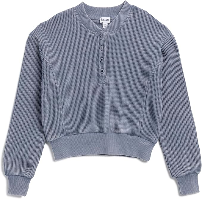 Thermal Henley Sweatshirt