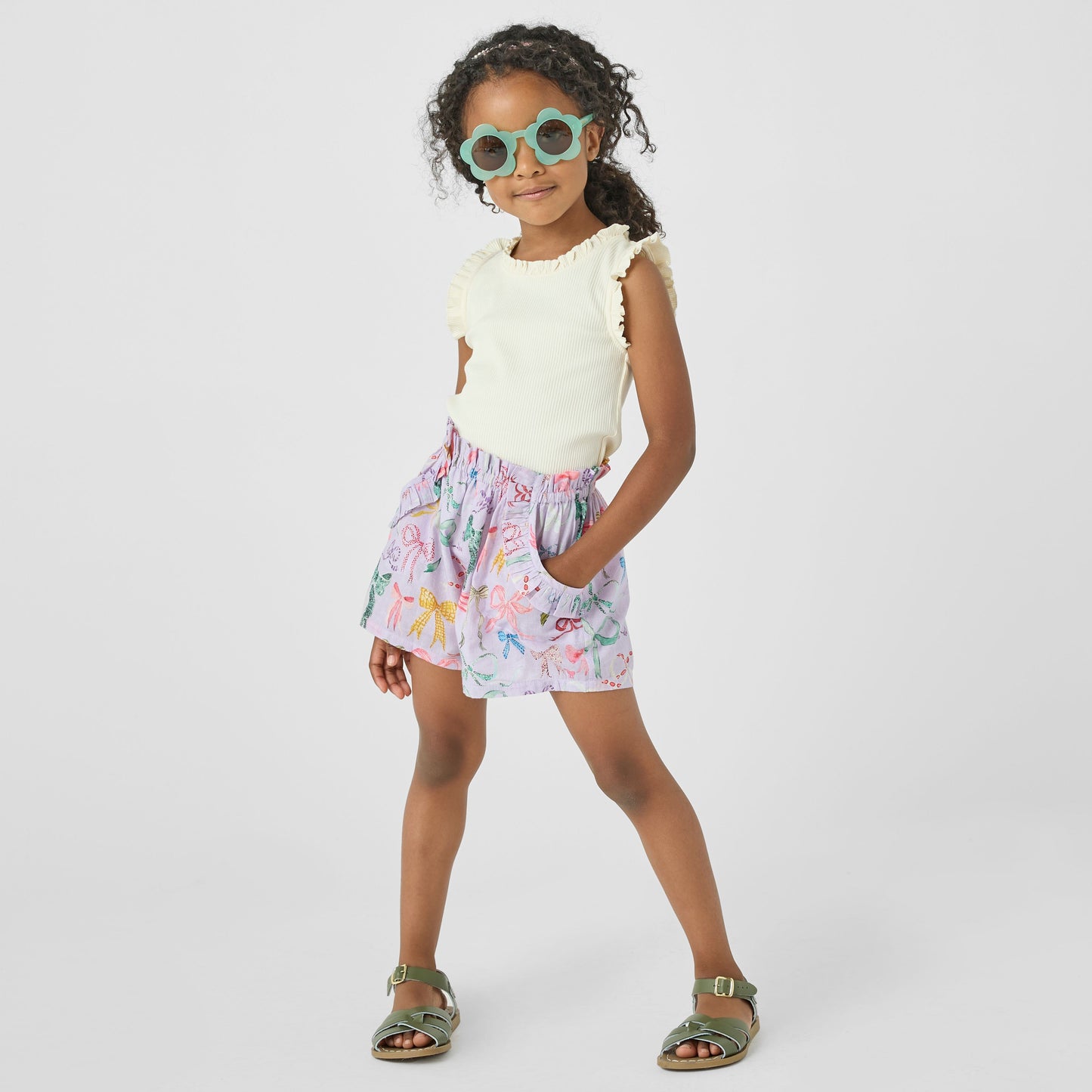 Ruffle Theodore Short