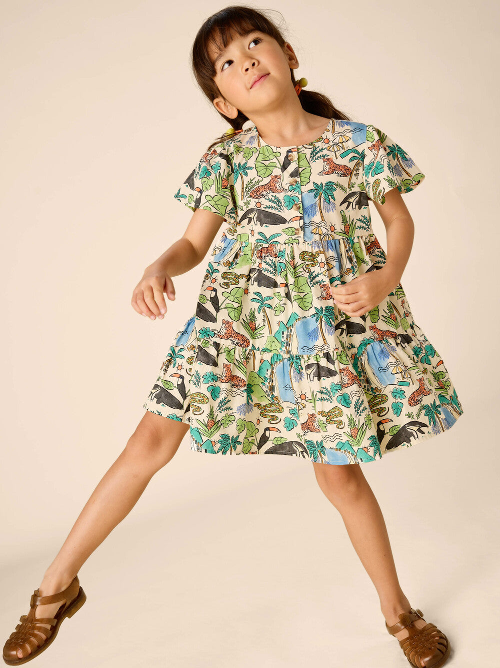 Tiered Woven Dress