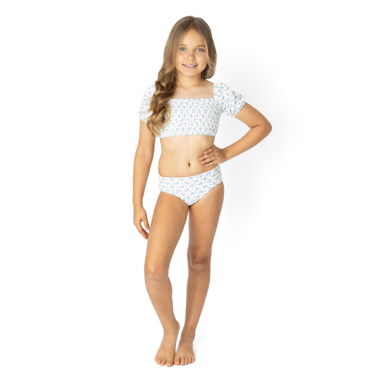 2 pc Smocked Puff Bikini