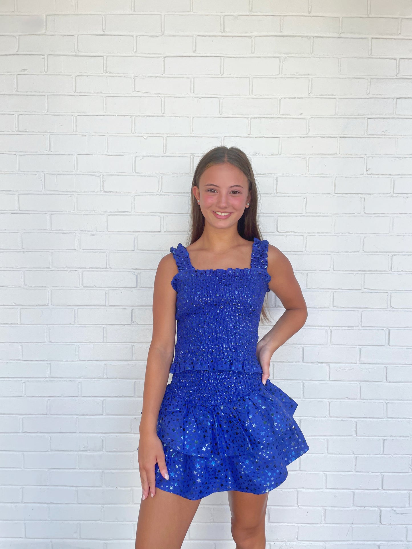 Star Smocked Skirt