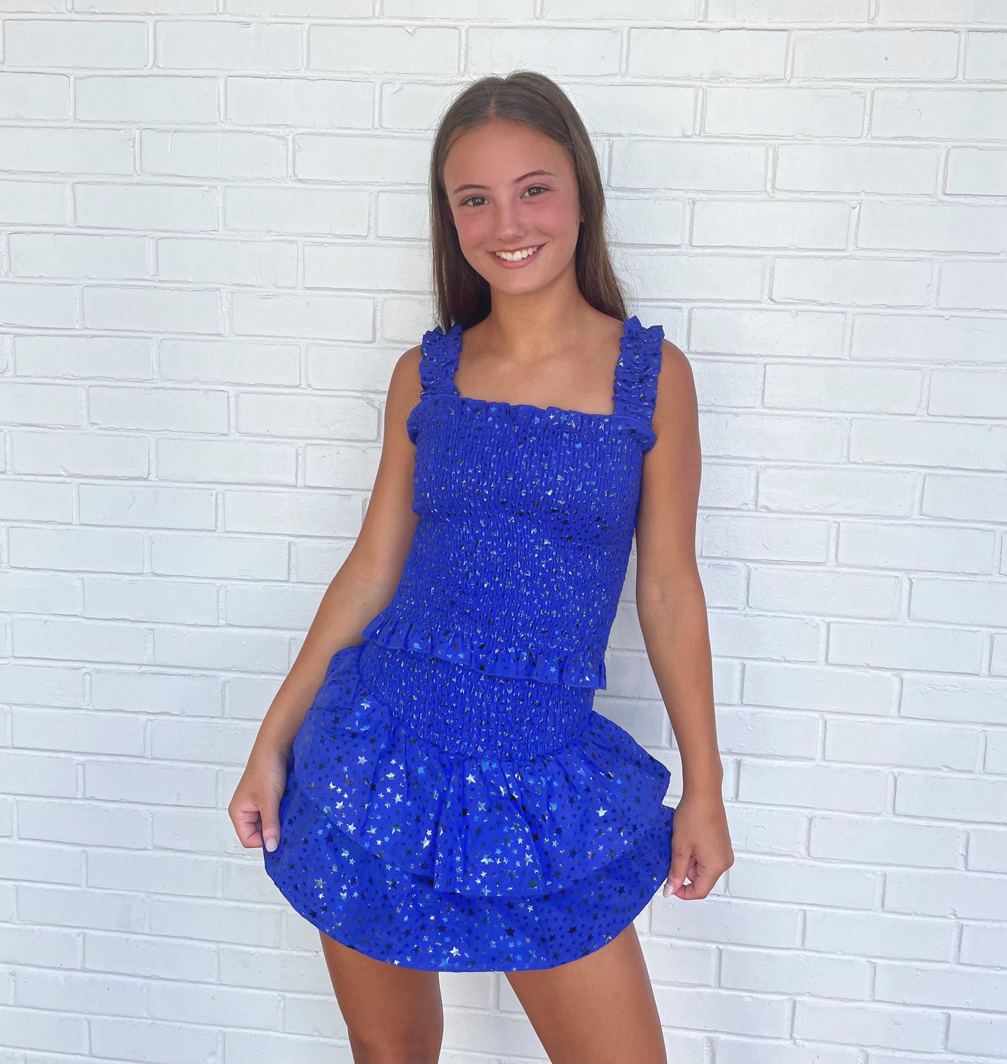 Star Smocked Skirt