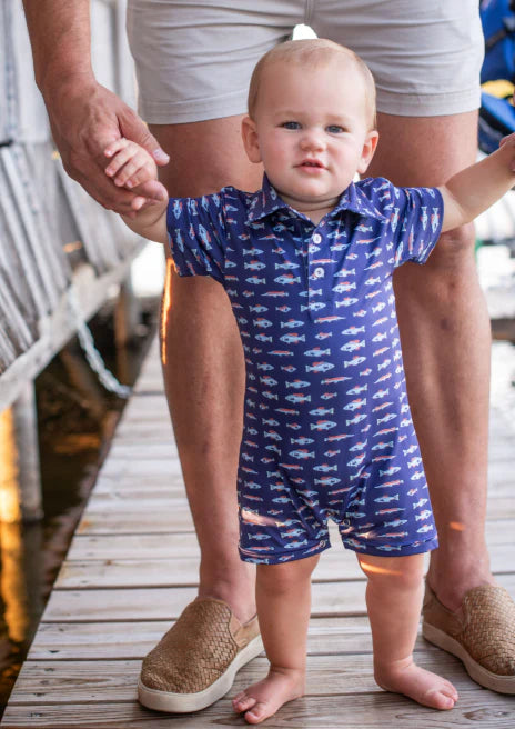 Polo Short Sleeve Romper