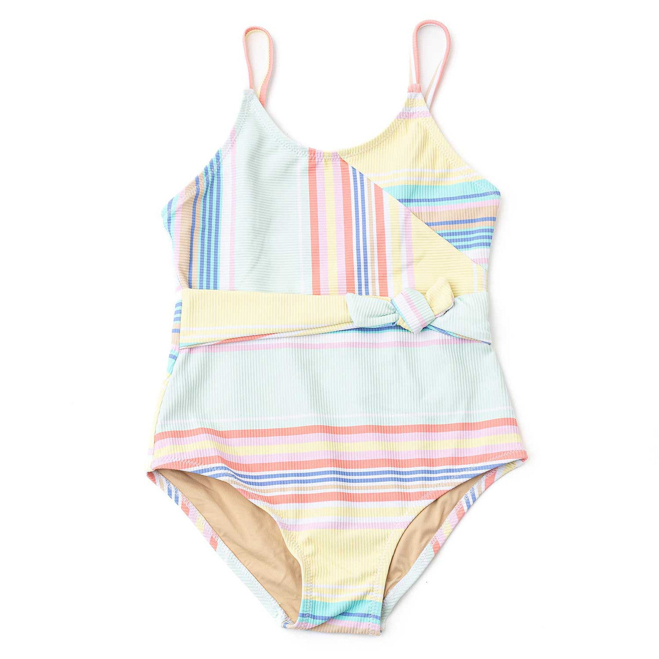 Ribbed Wrap Swimsuit