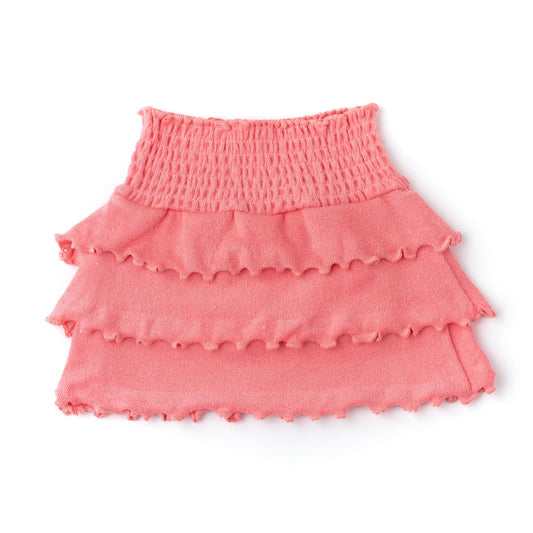 Smocked Terry Skirt