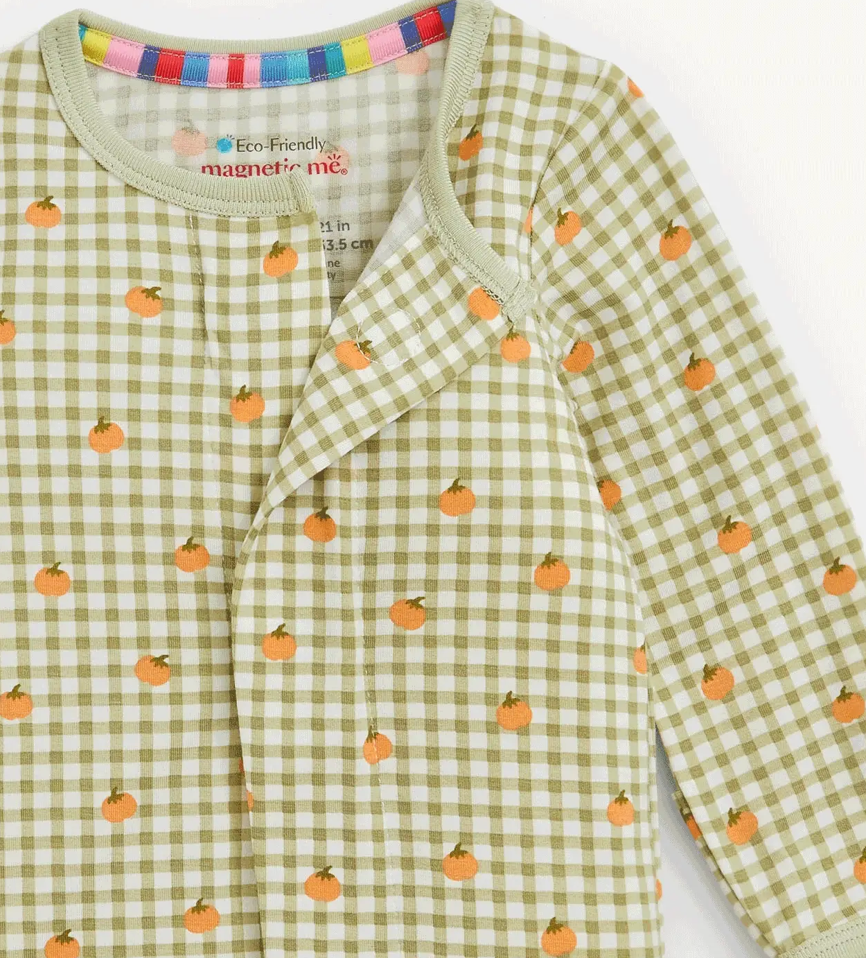 Pumpkin Plaid Modal Conv Coverall
