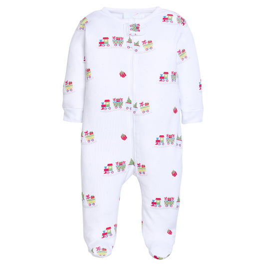 Train Zippered Footie
