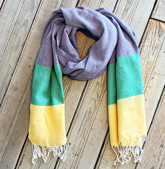 Mardi Gras Turkish Scarf