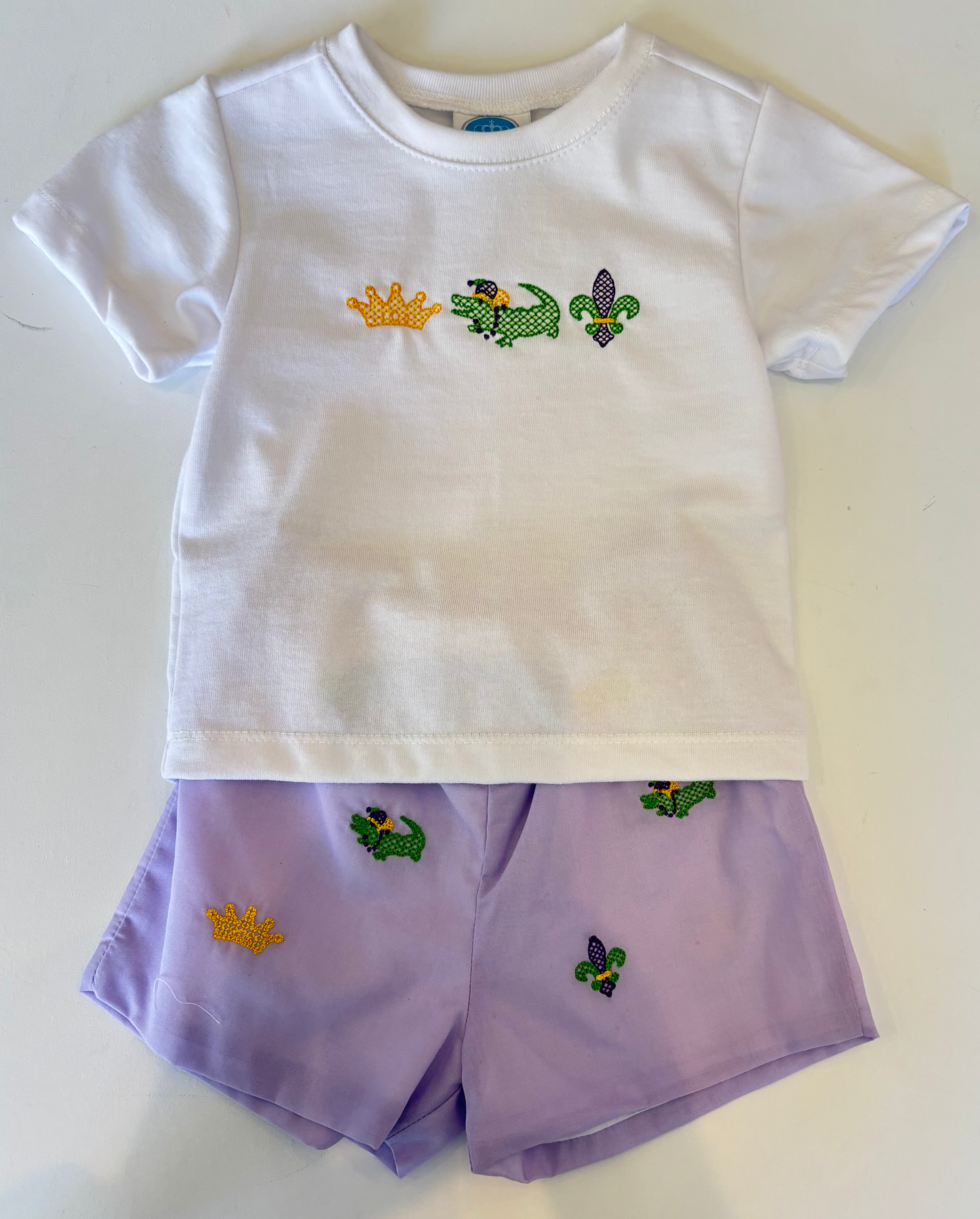 Embroidered MG Short Set