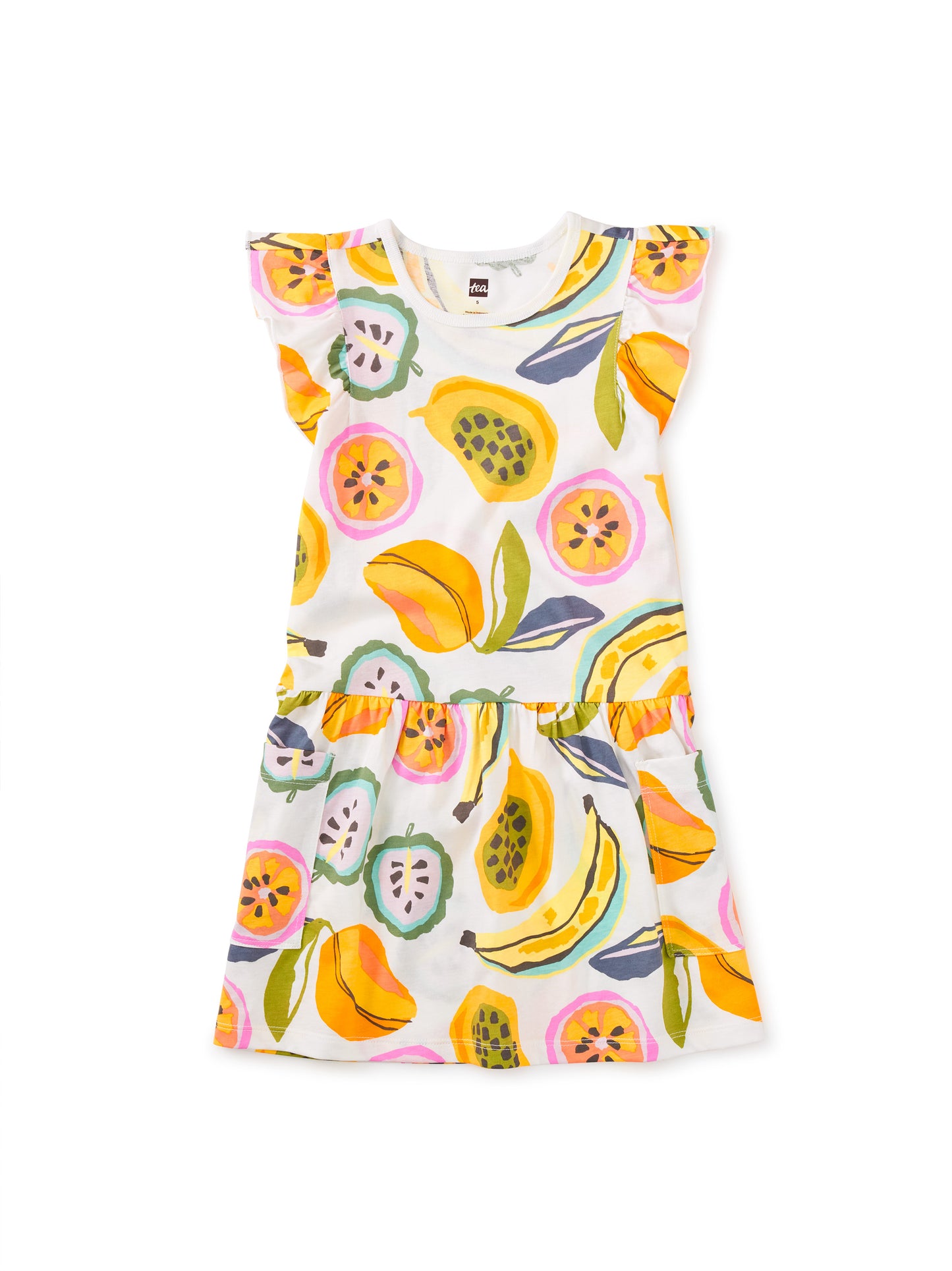 Flutter Sleeve Pocket Dress