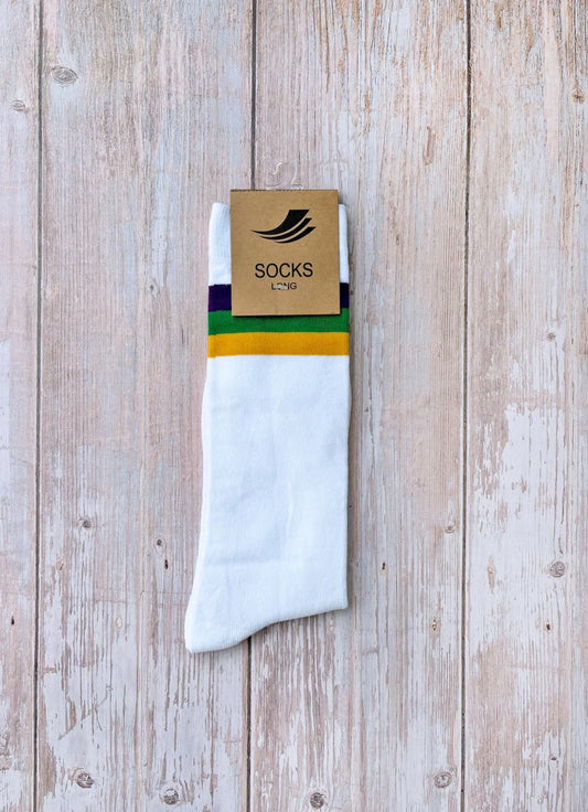 MG Striped Crew Socks