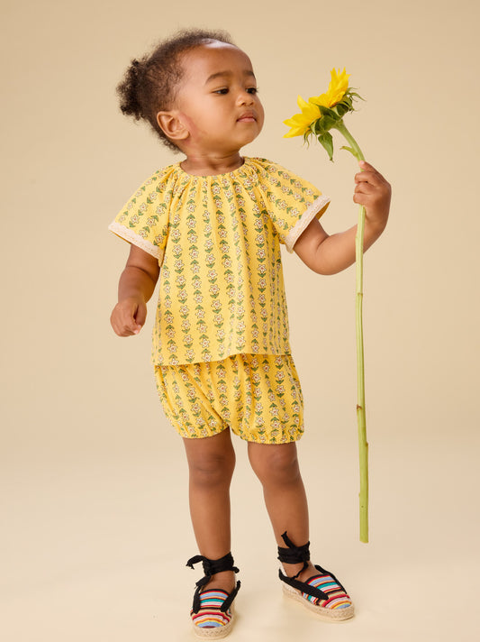 Printed Crochet Trim Set