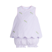 Bow Back Bloomer Set