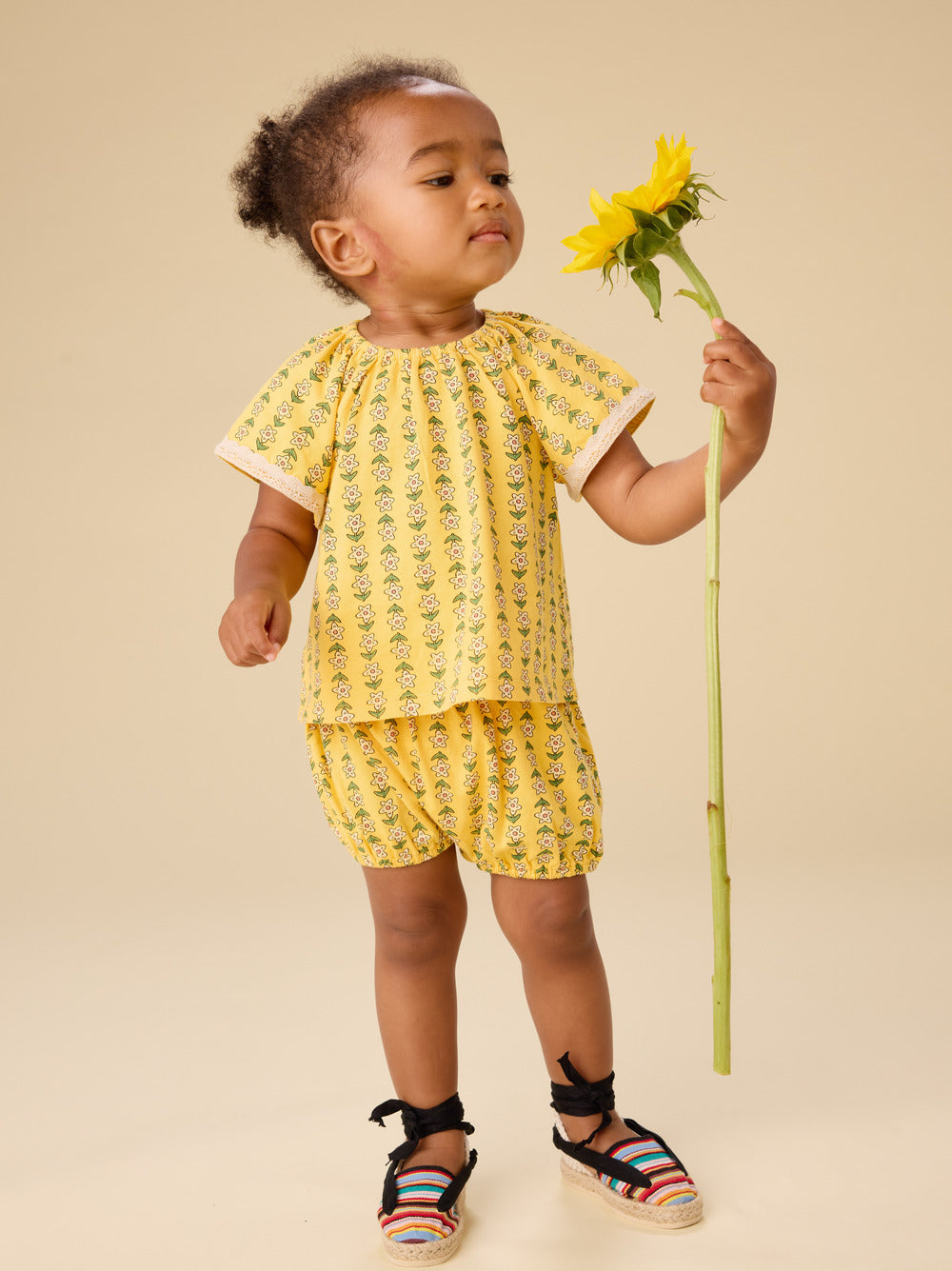 Printed Crochet Trim Set