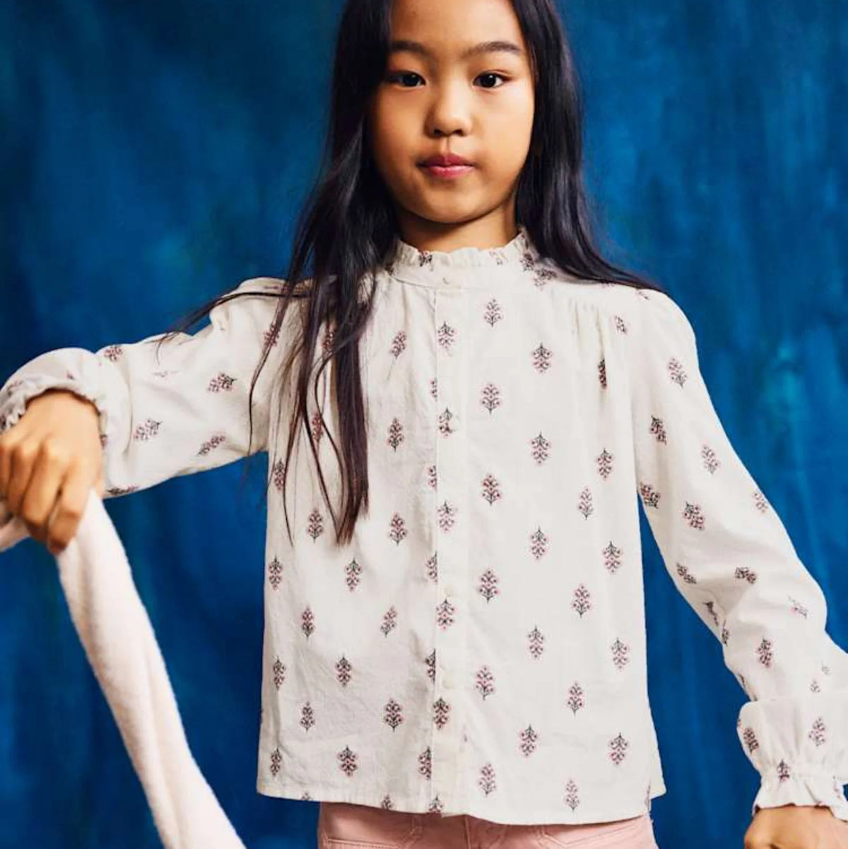 Printed Jaquard Blouse