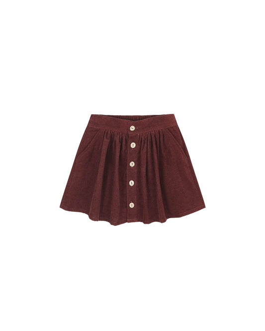 Button Front Mini Skirt