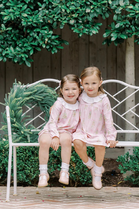 L/S Pink Tinsel Dress