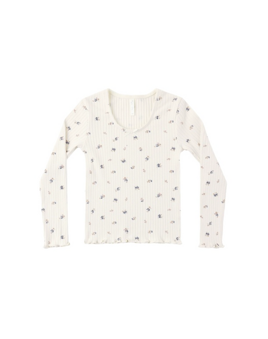 Teen Ribbed L/S Knit Tee
