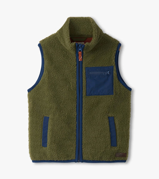 Loden Sherpa Vest
