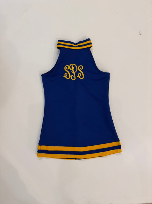 Bl/Gld Halter Dress