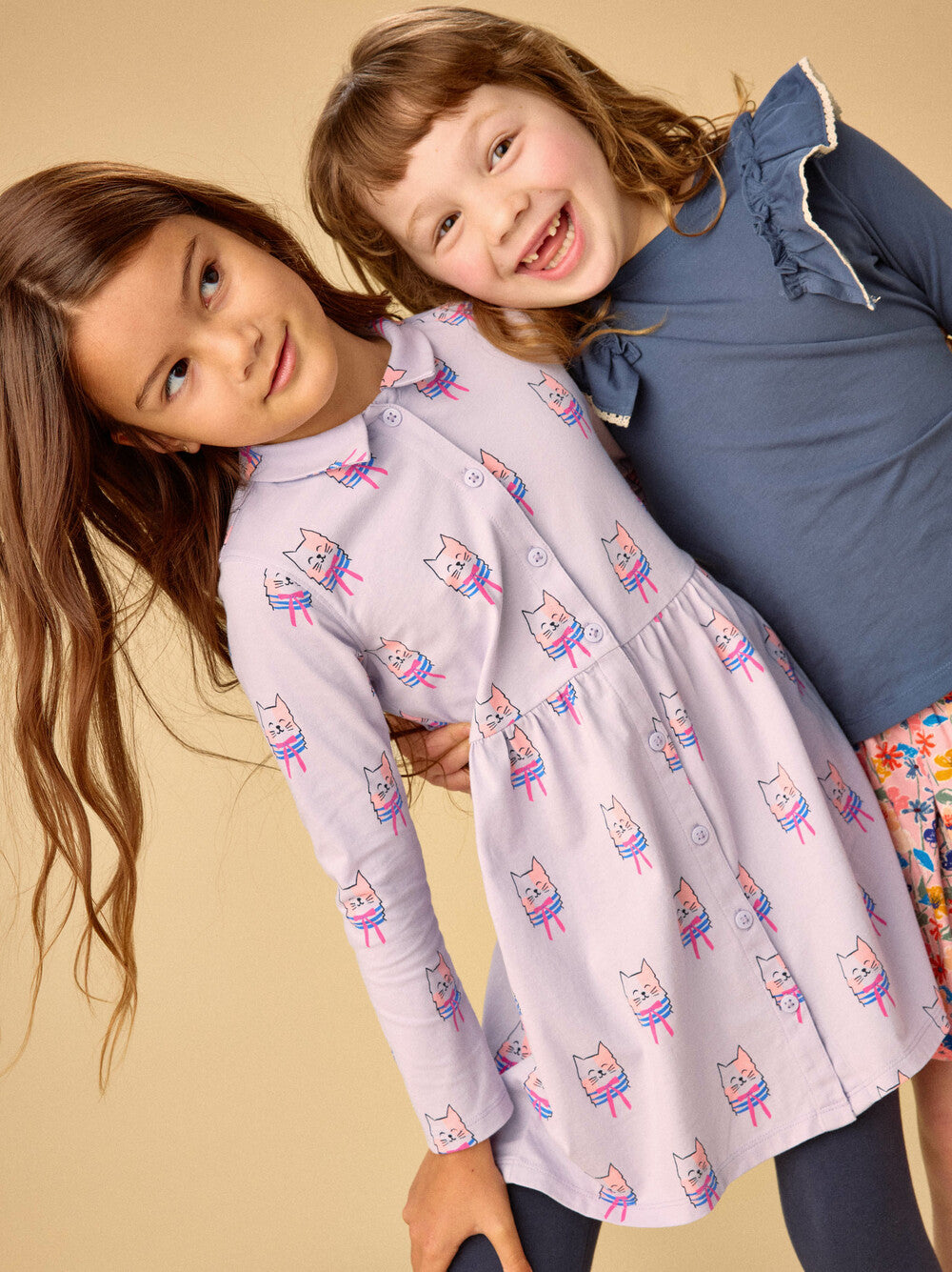 Collared L/S Shirtdress