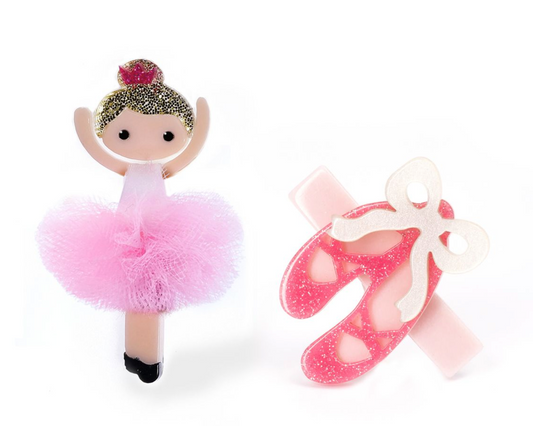 Ballerina & Ballet Slipper Hair Clips