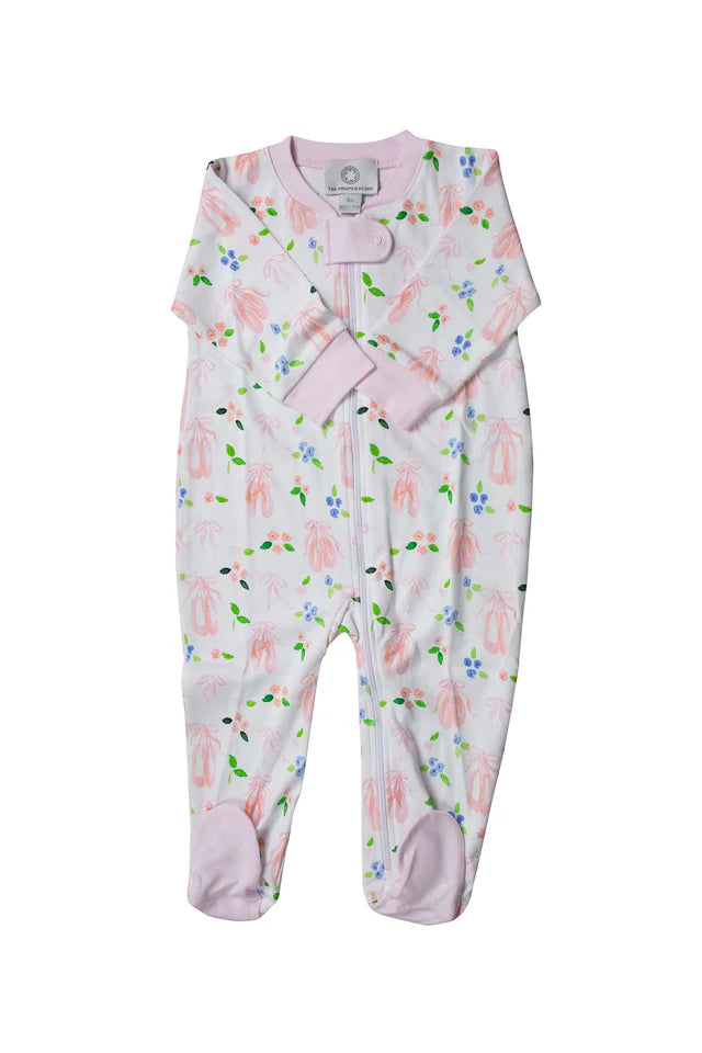 En Point Zipper Footie