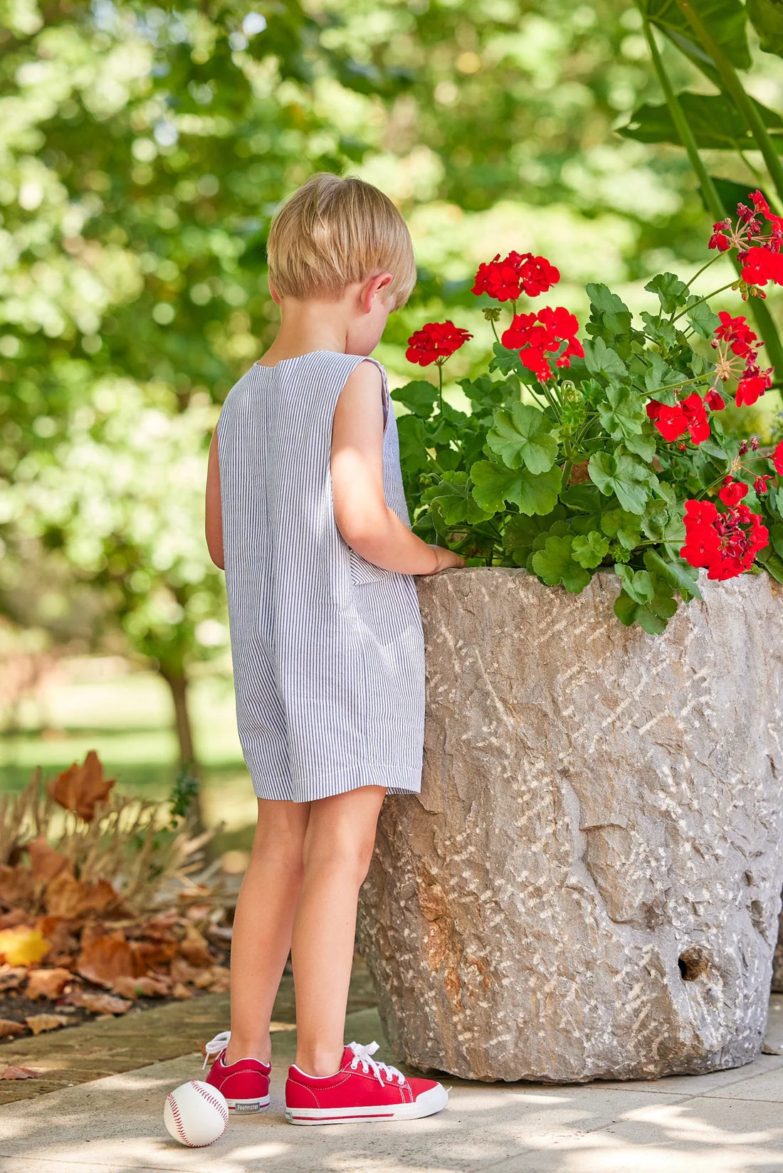 Applique Button Tab John John