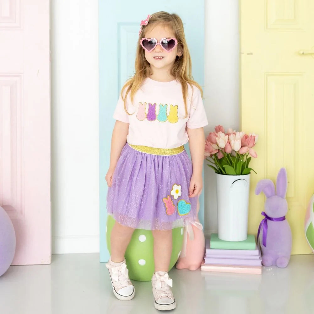 S/S Peeps Embroidered Patch T-shirt
