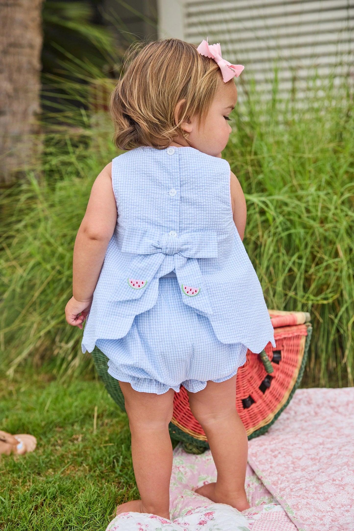 Bow Back Bloomer Set