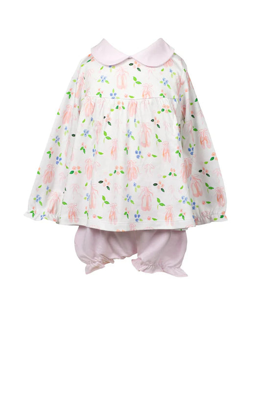 L/S En Point Bloomer Set