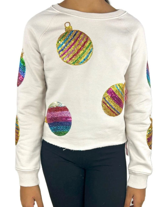 Sequin Ornament Sweatshirt