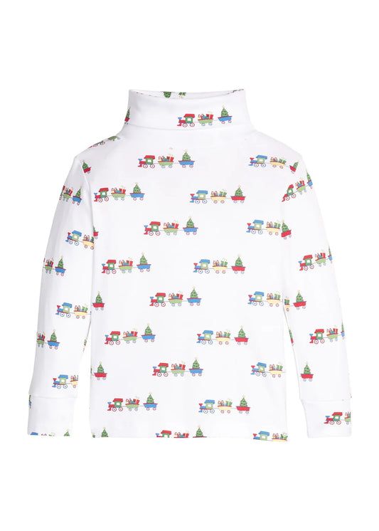 Printed Turtleneck