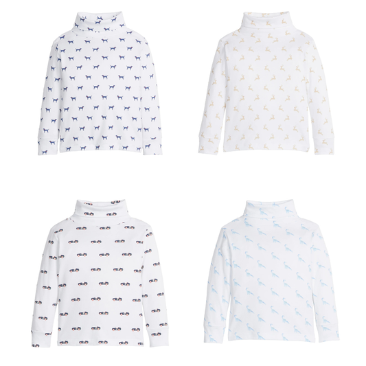 Printed Turtleneck