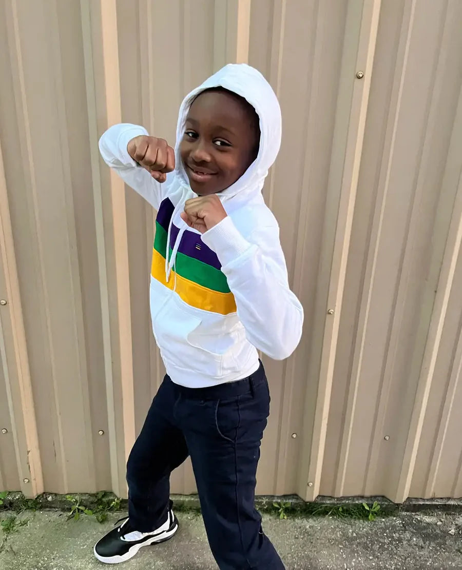 MG Chest Stripe Zip Up Hoodie