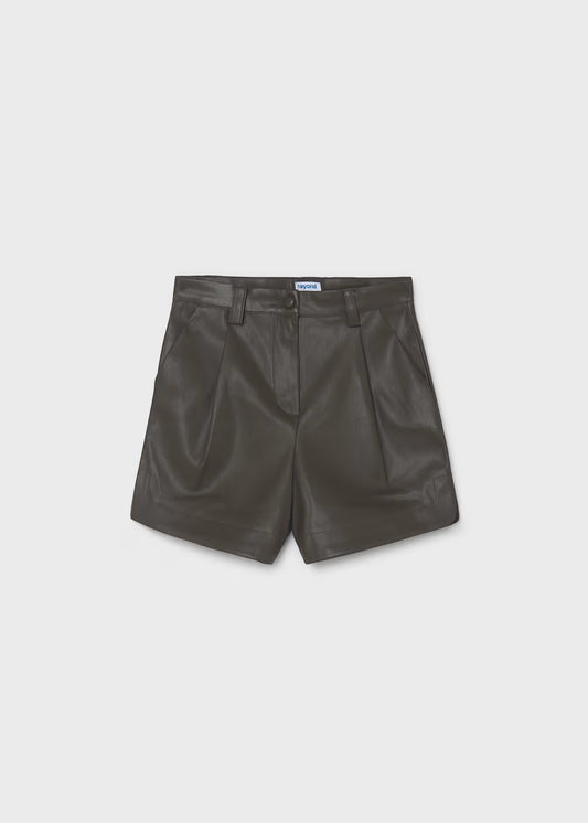 Faux Leather Shorts
