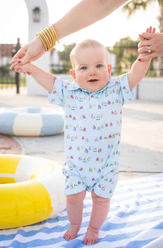 Polo Short Sleeve Romper