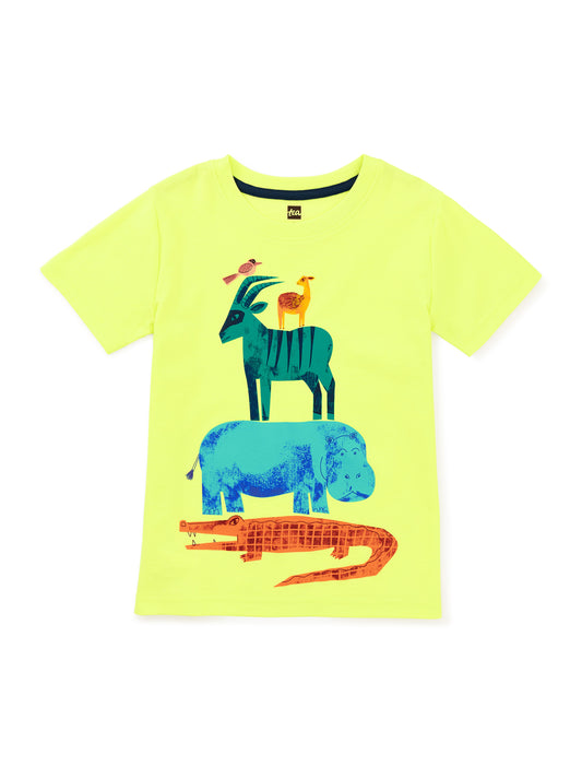 Stacked Animal Graphic Tee