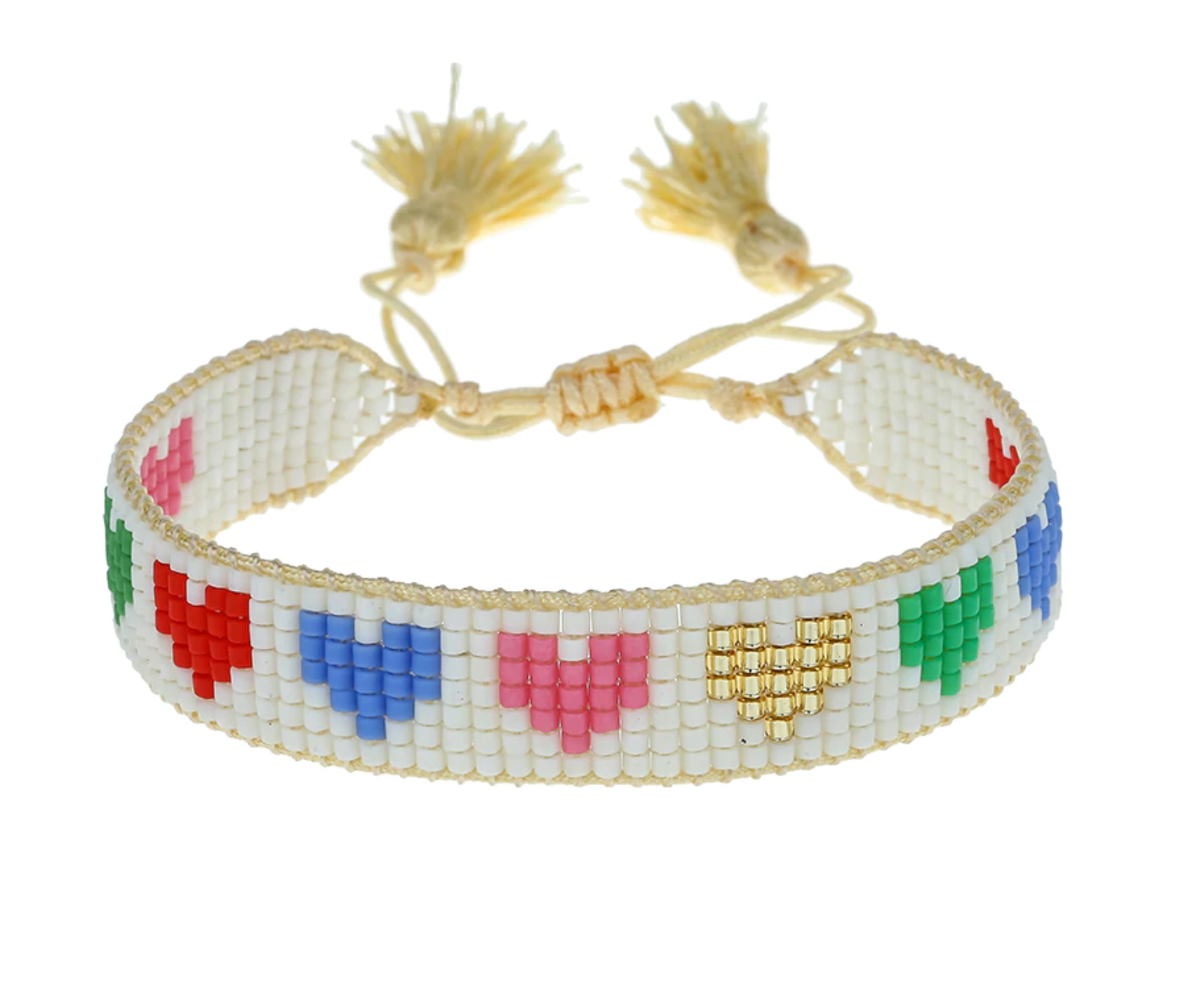 Rainbow Hearts Bracelet